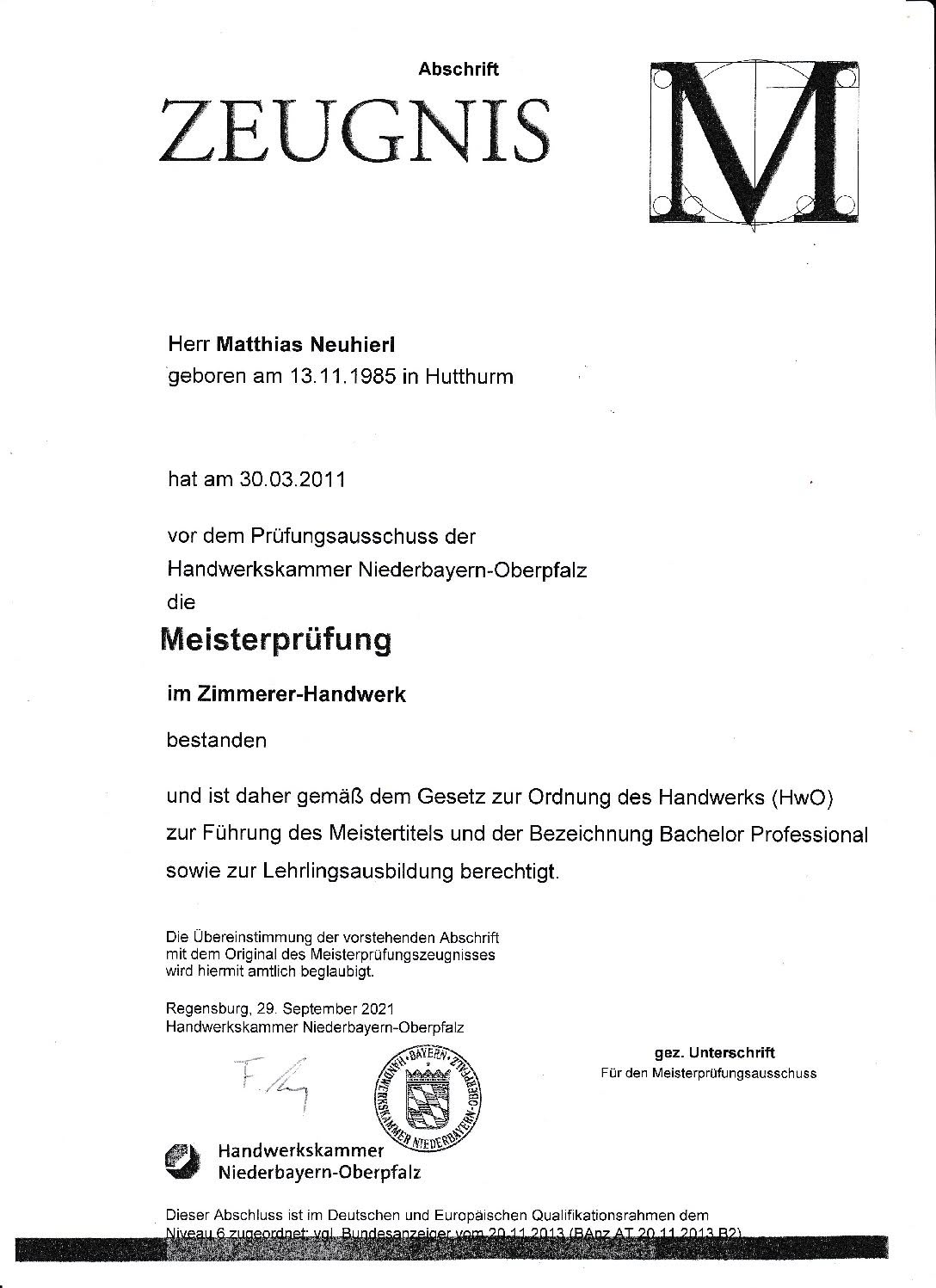 Meisterbrief